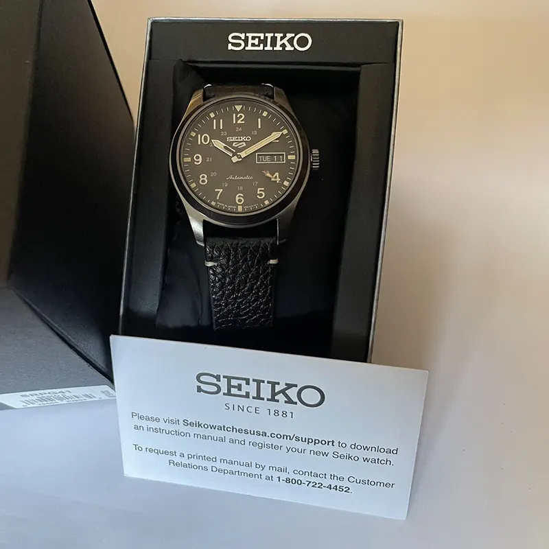 Seiko 5 Sports Field Specialist Black Men's Watch- SRPG41